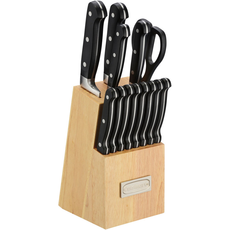 Cuisinart Advantage 14 Piece TripleRivet Knife Set and Wood Storage